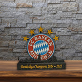 FC Bayern München – Bundesliga Champions 2024/2025 3D-Kunstwerk