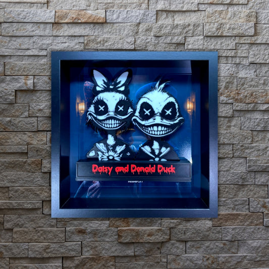Daisy and Donald Duck (Horror Edition) - 3D Frame
