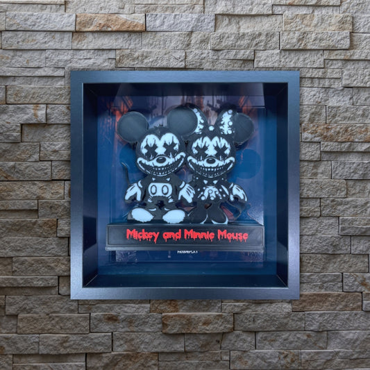 Mickey and Minnie Mouse (Horror Edition) - 3D Frame