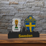 Schweden Skyline WM Edition | 3D-Kunstwerk
