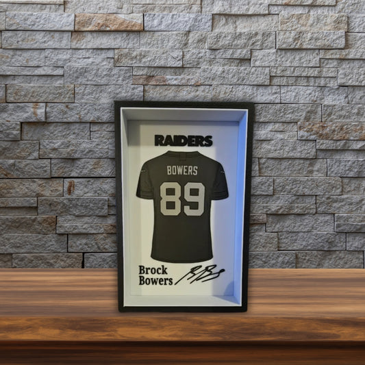Brock Bowers – Las Vegas Raiders Jersey Frame