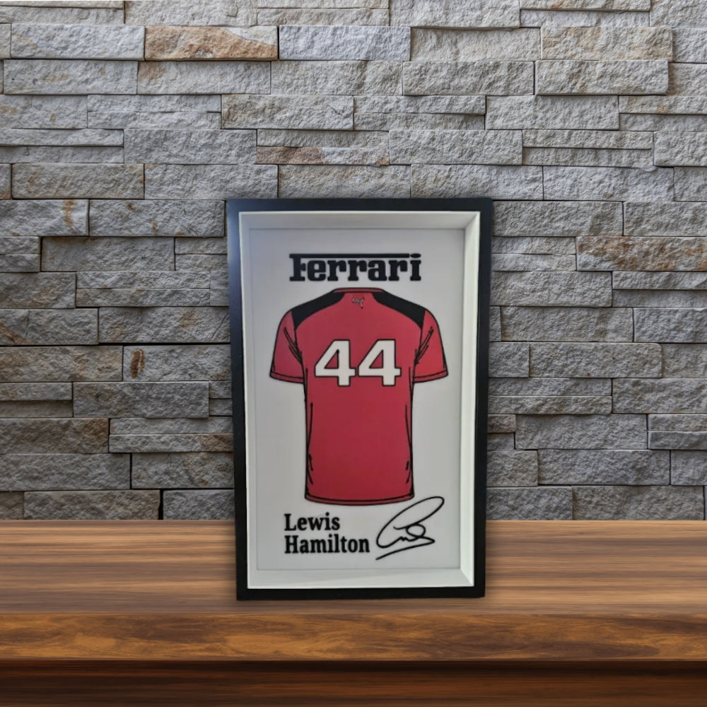 Lewis Hamilton – Ferrari Jersey Frame