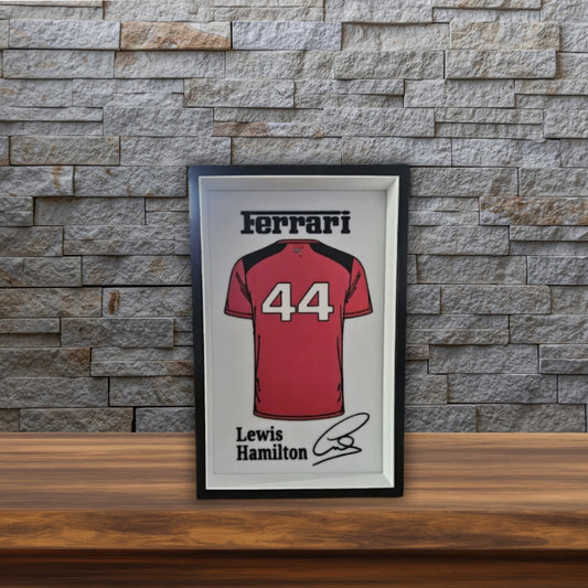 Lewis Hamilton – Ferrari Jersey Frame