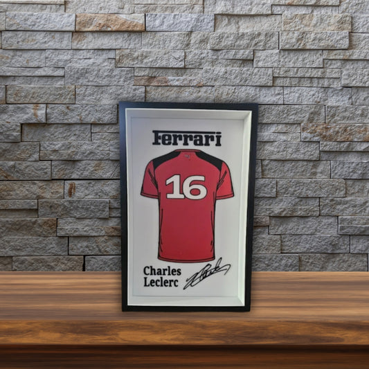 Charles Leclerc – Ferrari Jersey Frame