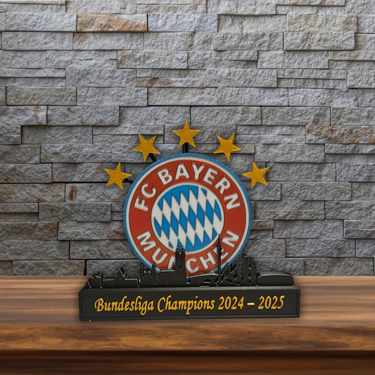 FC Bayern München – Bundesliga Champions 2024/2025 3D-Kunstwerk