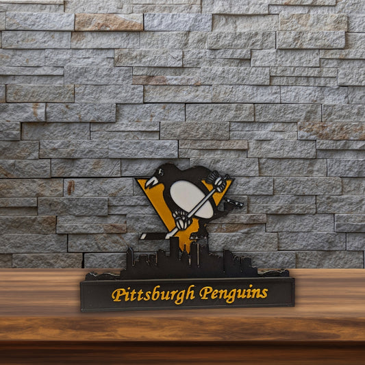 Pittsburgh Penguins – Skyline 3D-Kunstwerk
