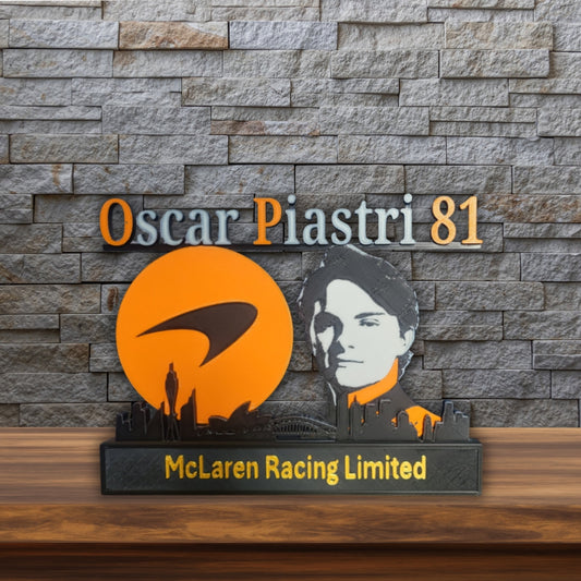 McLaren Racing Limited – Oscar Piastri 81 | 3D-Kunstwerk