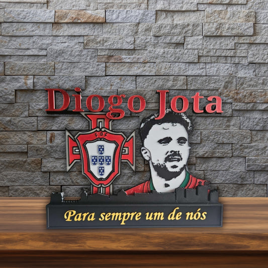 Diogo Jota – Portugal Tribute 3D-Kunstwerk