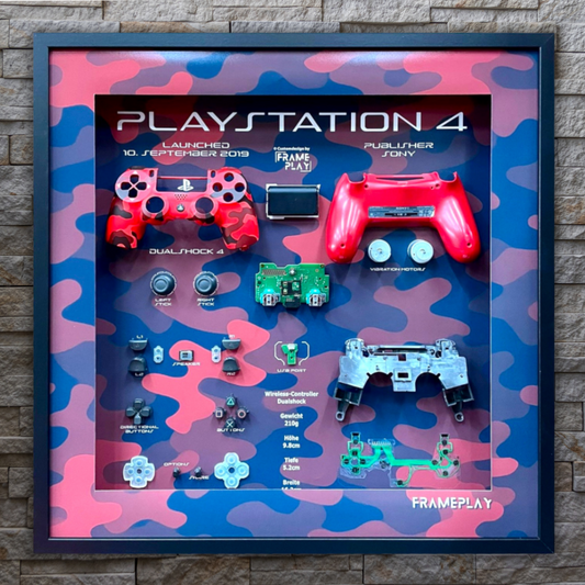 Controller Camouflage Red PS4