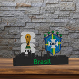 Brasilien Skyline WM Edition | 3D-Kunstwerk