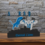 Amon-Ra St. Brown × Detroit Lions | 3D-Kunstwerk