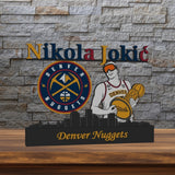 Nikola Jokić Denver Nuggets | 3D-Kunstwerk