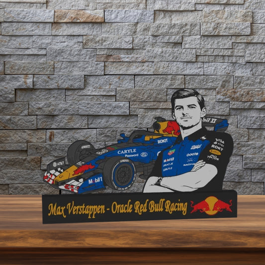 Max Verstappen × Oracle Red Bull Racing | 3D-Kunstwerk