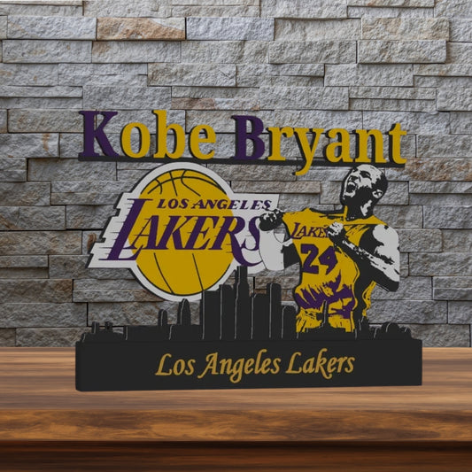 Kobe Bryant × Los Angeles Lakers | 3D-Kunstwerk